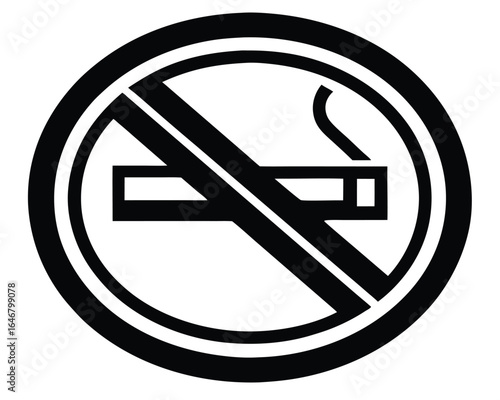Clear No Smoking Icon Promoting Health & Safe Environments