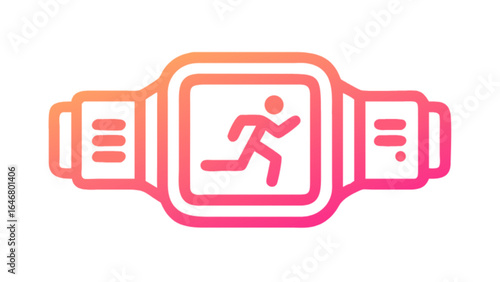 Fitness tracker smart watch for running and activity tracking and health monitoring device for sports use