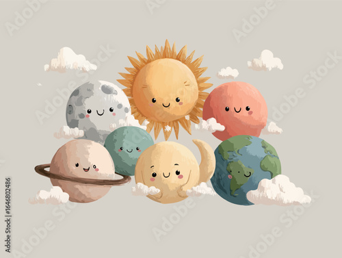 A group of cartoon planets with a quote underneath them. The quote is "The Unsurpassed with the Fullness of George Heppell"
