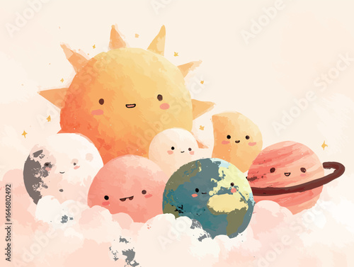 A group of cartoon planets with a quote underneath them. The quote is "The Unsurpassed with the Fullness of George Heppell"