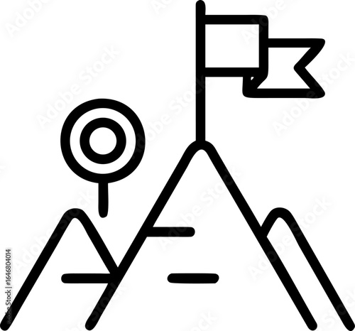 Abstract visual representing a business goal achieved through strategic planning and forward momentum