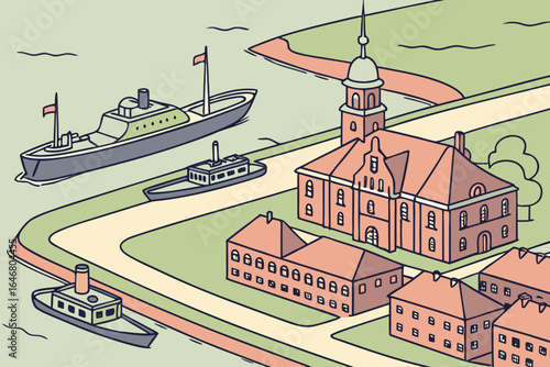 Den Helder, North Holland, the Netherlands – Home to the Royal Netherlands Navy and the Naval Museum.