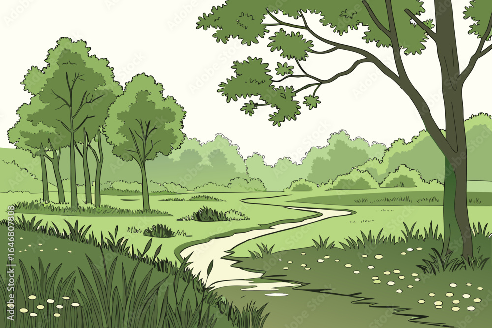 Fototapeta premium Pijnacker-Nootdorp, South Holland, the Netherlands – Recognized for the Balijbos nature reserve.