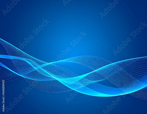 Abstract blue wavy lines background (1)