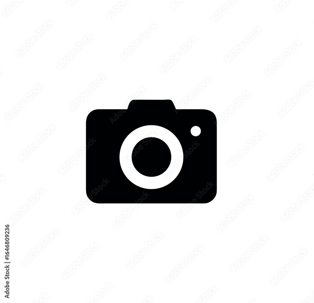 Modern camera silhouette icon set design Modern camera silhouette icon set design