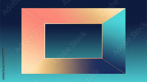 Modern Gradient Abstract Frame with Smooth Colors
