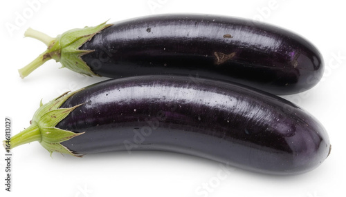 Wallpaper Mural Fresh Eggplants  Two Organic Brinjals  Healthy Vegetable  Culinary Ingredient  Purple Prod Torontodigital.ca