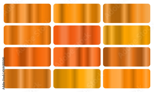 Bright tangerine gradient collection with zesty oranges and sunny highlights, ideal for energetic branding, tropical promotions, and warm, cheerful digital art.