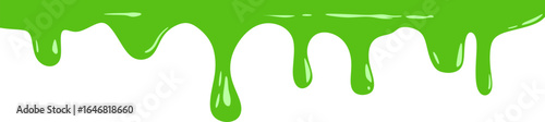 Melting Green Slime Illustration