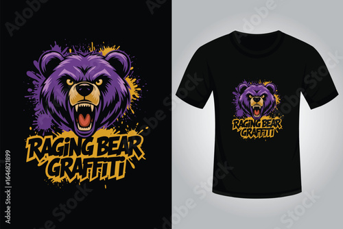 Bear Streetwear T Shirt Design