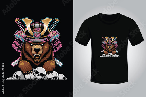 Bear Streetwear T Shirt Design