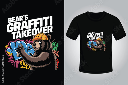 Bear Streetwear T Shirt Design