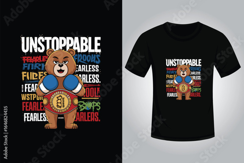 Bear Streetwear T Shirt Design