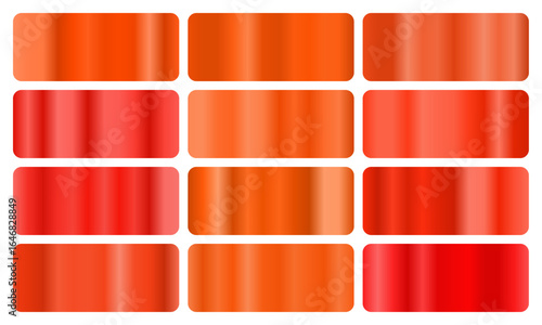 Fiery flame gradient set with blazing reds, hot oranges, and vibrant yellows, perfect for energetic promotions, dramatic visuals, and bold digital artworks.