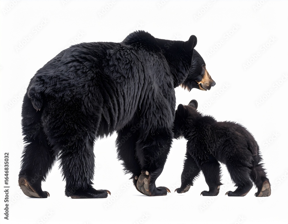 Fototapeta premium クマの親子 イラスト