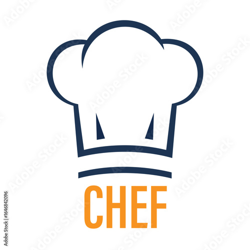A minimalist chef hat vector logo, perfect for restaurants, food blogs, cooking classes, culinary businesses, and online food delivery services.