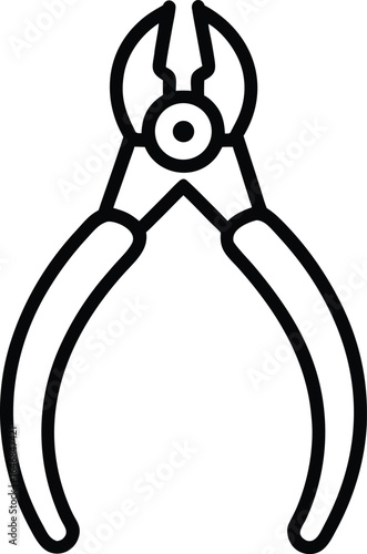 dental nippers vector icon
