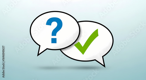 question mark speech bubble