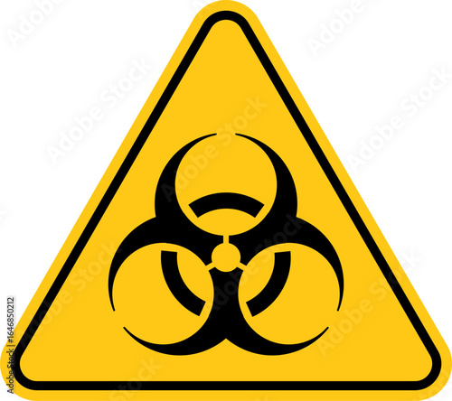 Caution danger radioactive Ionizing radiation material signage yellow printable sign. ionising radiation