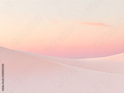 Powder snow dunes, abstract background, Gradient, Soft Color pastel drifts sweep horizon, gentle curves cradle luminous twilight air