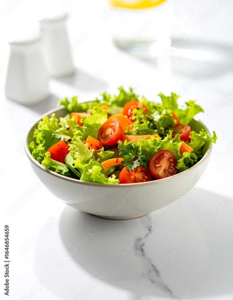 Fresh salad bowl with mixed greens Fresh salad bowl with mixed greens