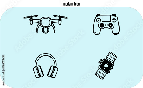 music icons set