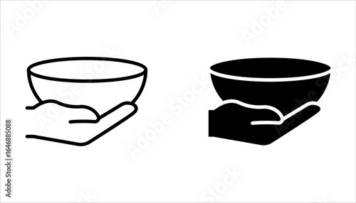Homeless people icon set, poverty icon symbol on white background