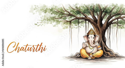 A Serene Ganesha Meditating...
