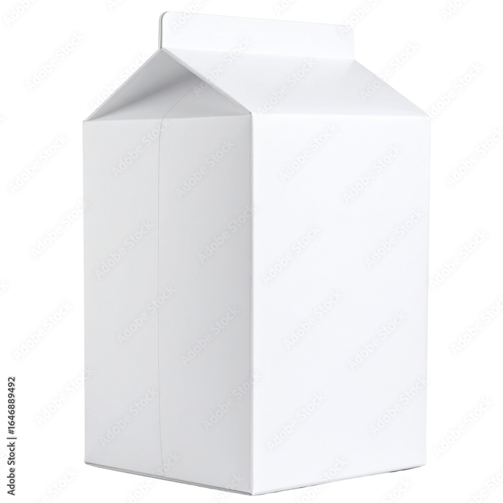 Isolated single blank white cardboard box packaging product container on white background Isolated single blank white cardboard box packaging product container on white background