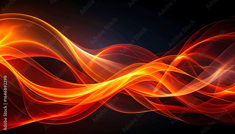 Obraz premium Abstract fiery waves (2)