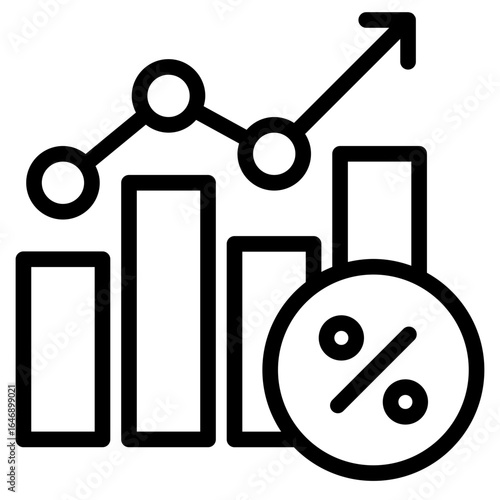 Annual precentage icon vector illustration