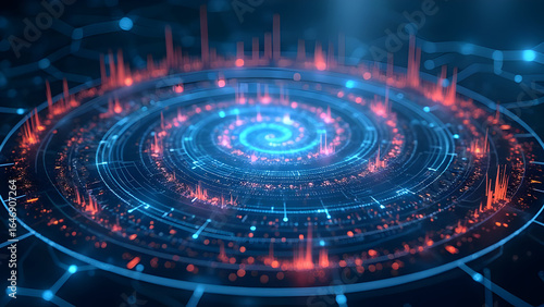 Wallpaper Mural Breathtaking 3D Spiral Formations with Inflation Vortexes Torontodigital.ca