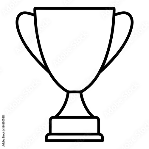 gold trophy cup isolated