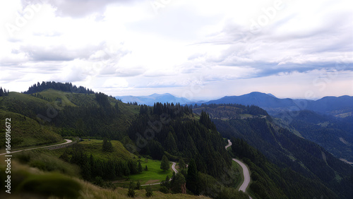 panorama of the mountains