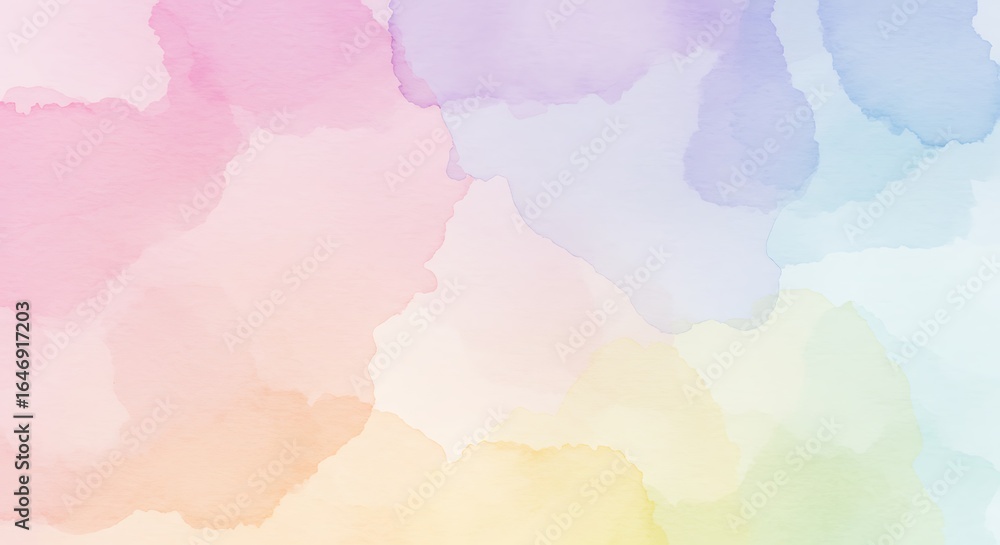 Obraz premium Watercolor Wash Background Soft and Artistic Pastel Hues for Creative Projects and Designs