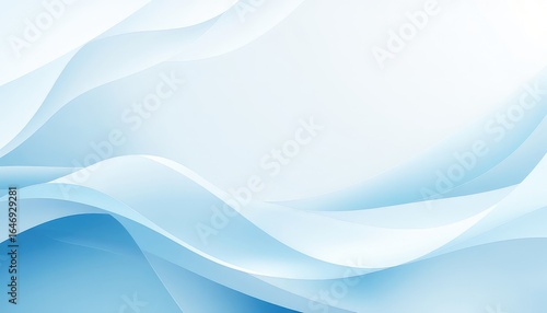 Abstract blue and white flowing curves for a modern backdrop or wallpaper design with a calming and peaceful visual effect