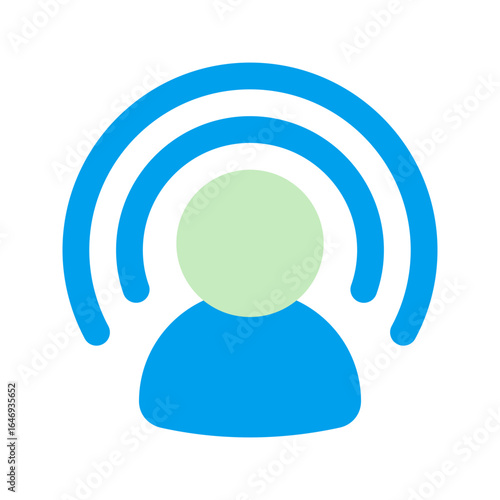 influencer duo tone icon