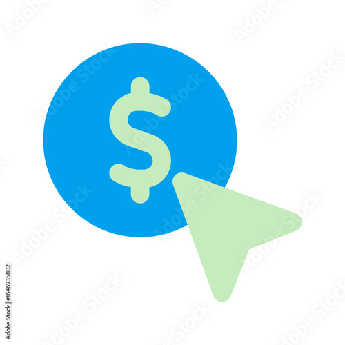 pay per click duo tone icon