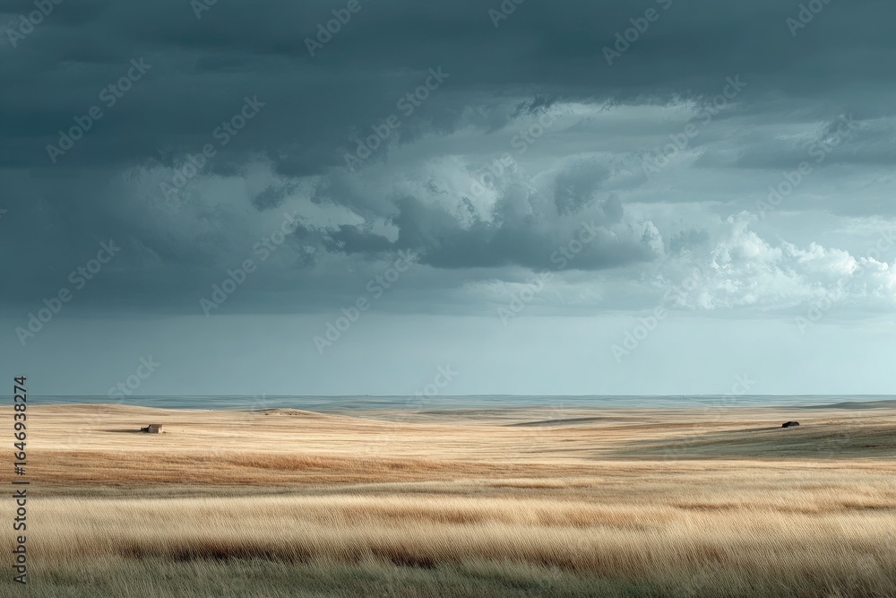 Fototapeta premium Stormy Horizon Over Field