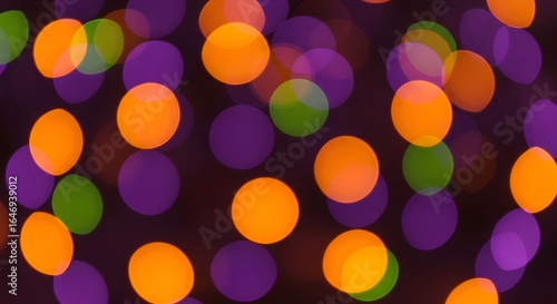 Vibrant bokeh lights abstract background colorful display nighttime setting artistic view festive concept