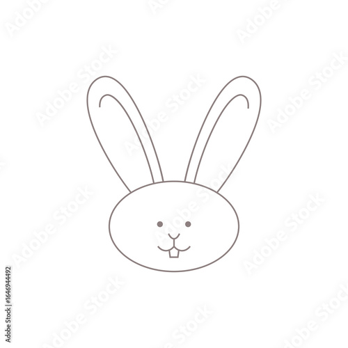 Ethical bunny logo design for cruelty free branding