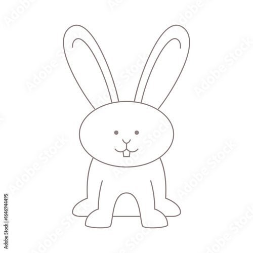 Ethical bunny logo design for cruelty free branding