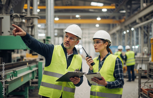 Wallpaper Mural Work discussion takes place in an industrial area with large machines behind. Torontodigital.ca