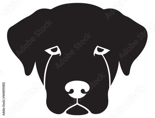  CRYING DOG FACE SILHOUETTE