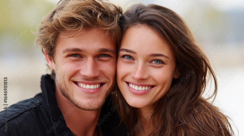 portrait of a happy couple portrait of a happy couple