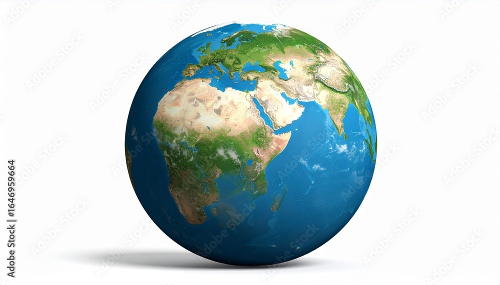 Fototapeta premium earth on white background