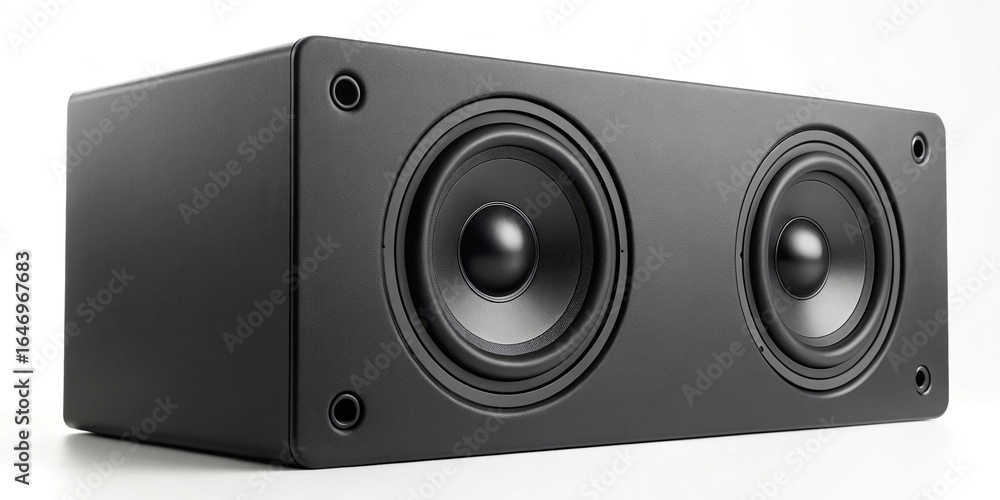 Obraz premium Black Speaker – Sound, Audio, Music, Loudspeaker, Stereo, Home Theater, System, Technology, Equipment, Subwoofer, Bass, Speaker Box, Concert, Entertainment, Electronics, Device, Acoustic, Modern