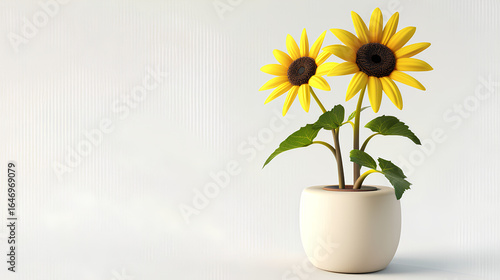 Wallpaper Mural Sunflowers in pots Torontodigital.ca