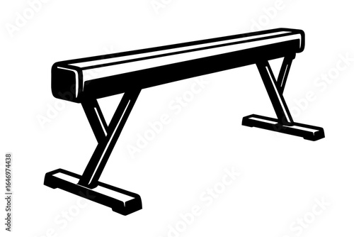 Gymnastics Balance Beam Symbolizing Graceful Athleticism