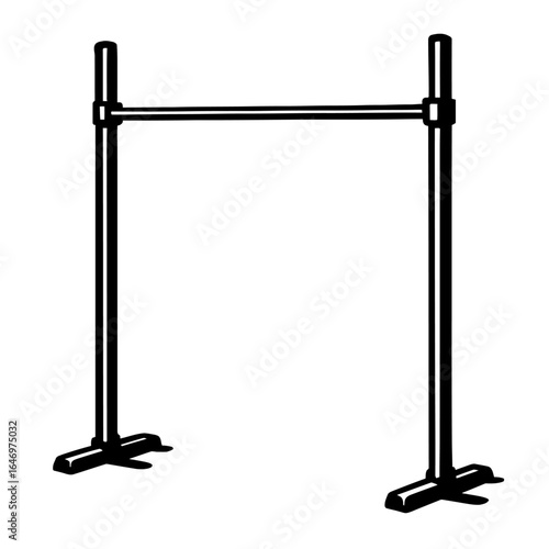Minimalist High Jump Bar for Track and Field Athletics